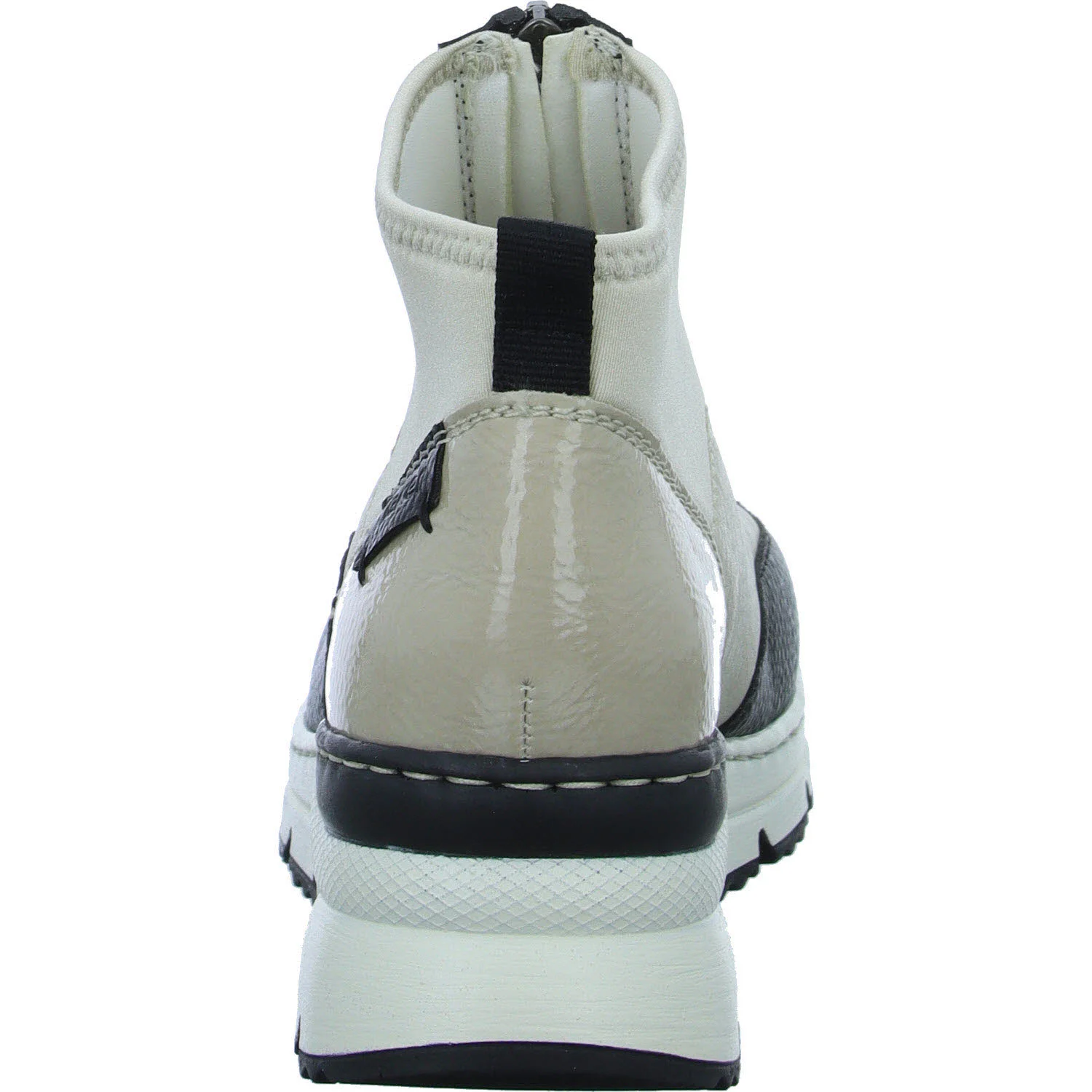 Element 4 von 8 (Bild) – Rieker Damen Stiefeletten N6352-60 N6352 schwarz/crema/cliff/perlcreme G (weit)