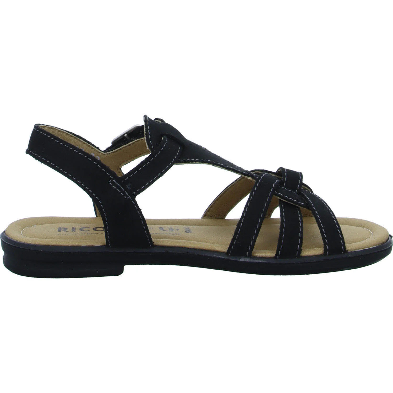 Element 7 von 8 (Bild) – Ricosta Kinder Sandalen 50 7000202/090 Birte schwarz WMS mittel