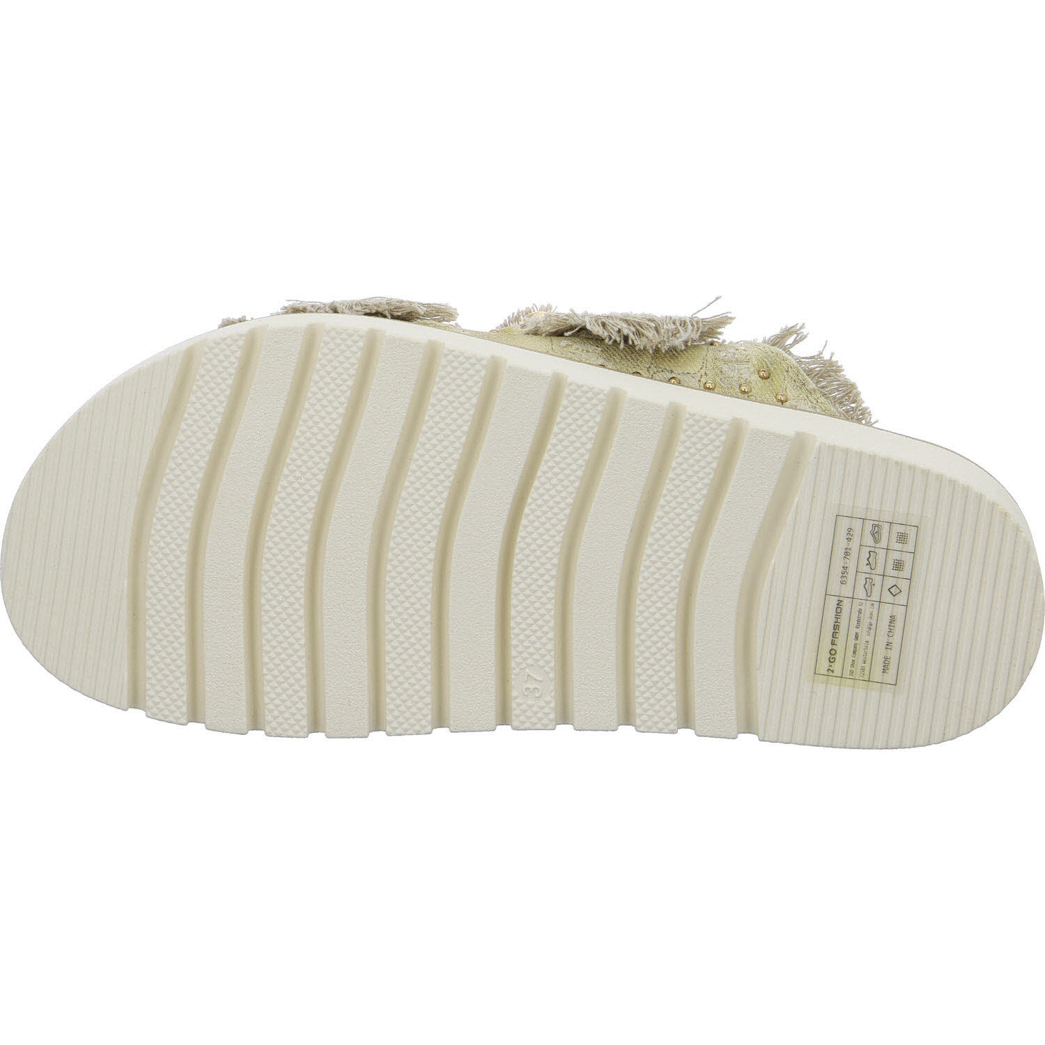 2GO Fashion Damen Pantoletten 6354701-429 6354701 jeansbeige normal