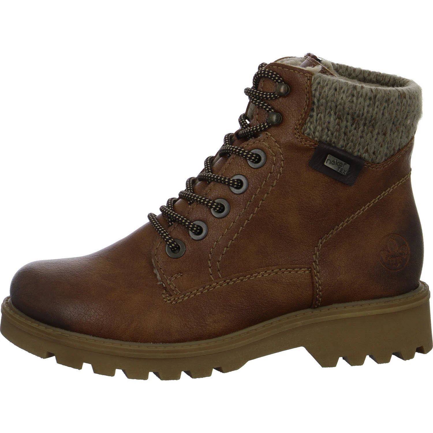 Element 6 von 8 (Bild) – Rieker Damen Schnürstiefel warm 73220-24 73220 zimt/havanna/stein F 1/2 (normal)