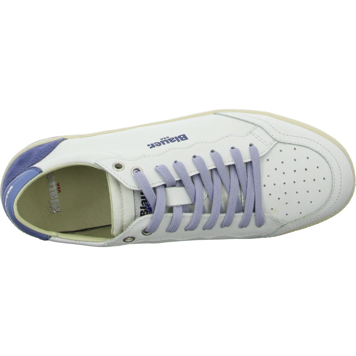 Blauer Damen Schnürschuhe S5OLYMPIA01/LEC OLYMPIA white/avio normal