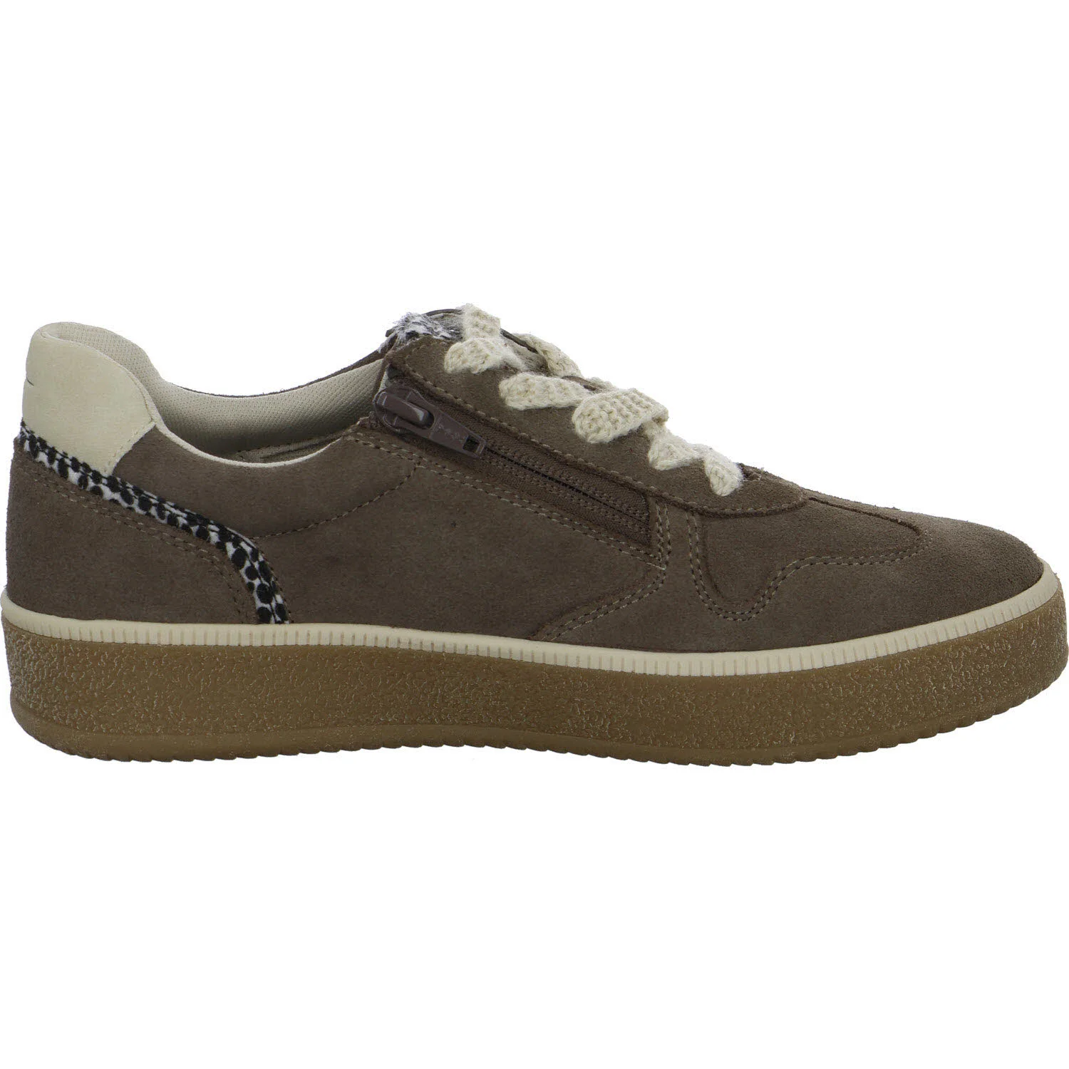 Tamaris Comfort Damen Schnürschuhe 8-83718-47/244 8-83718-47 mushroom weit