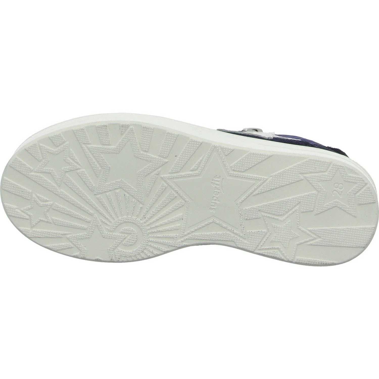 Superfit Kinder Halbschuhe zum Schnüren 1-000802-8020 Stella blau/silber WMS mittel