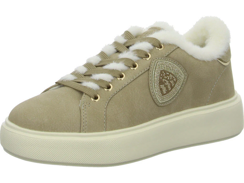Blauer Damen Schnürschuhe F5VENUS05/NUB VENUS05 beige normal