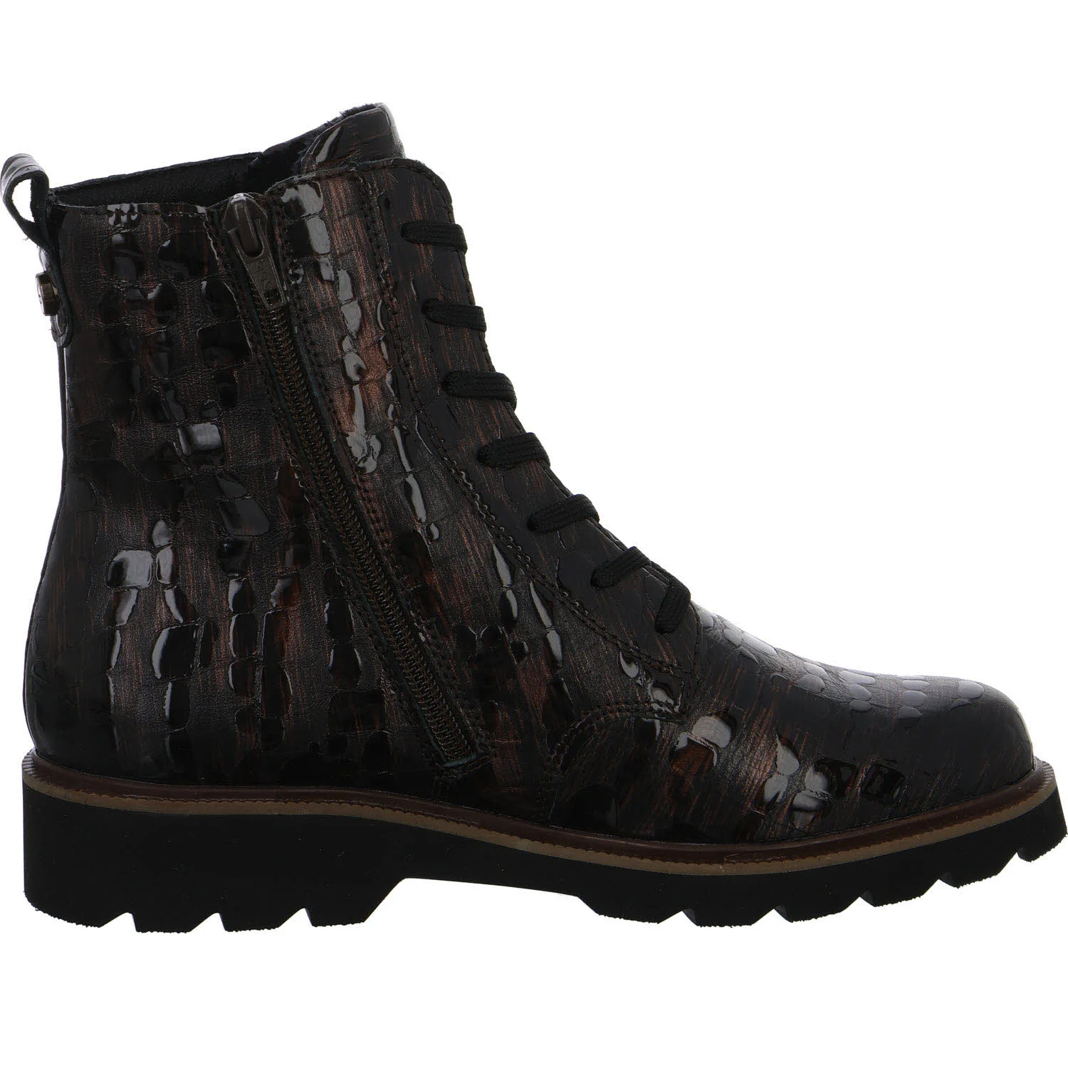 Remonte Damen Schnürstiefel D3S72-25 D3S72 brown-orange H (extra weit)