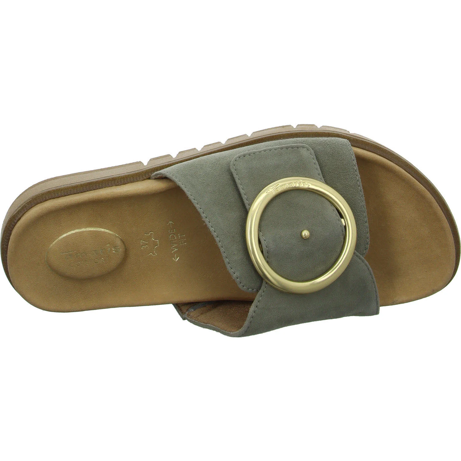 Tamaris Comfort Damen Pantoletten 8-87106-42/701 8-87106-42 sage normal