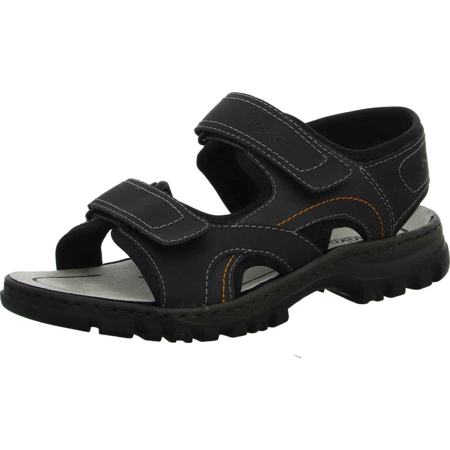 Rieker Herren Sandalen 25053-00 25053 schwarz/schwarz/schw G (weit)