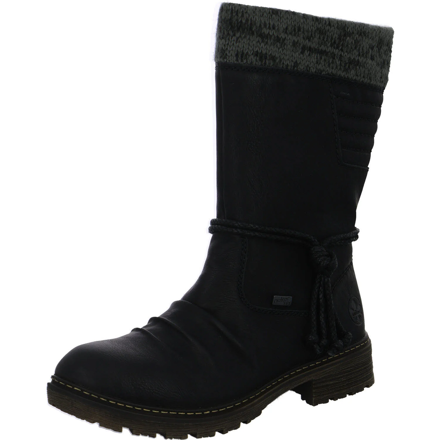 Rieker Damen Stiefelette warm Z4755-00 Z4755 schwarz/anthrazit F (normal)