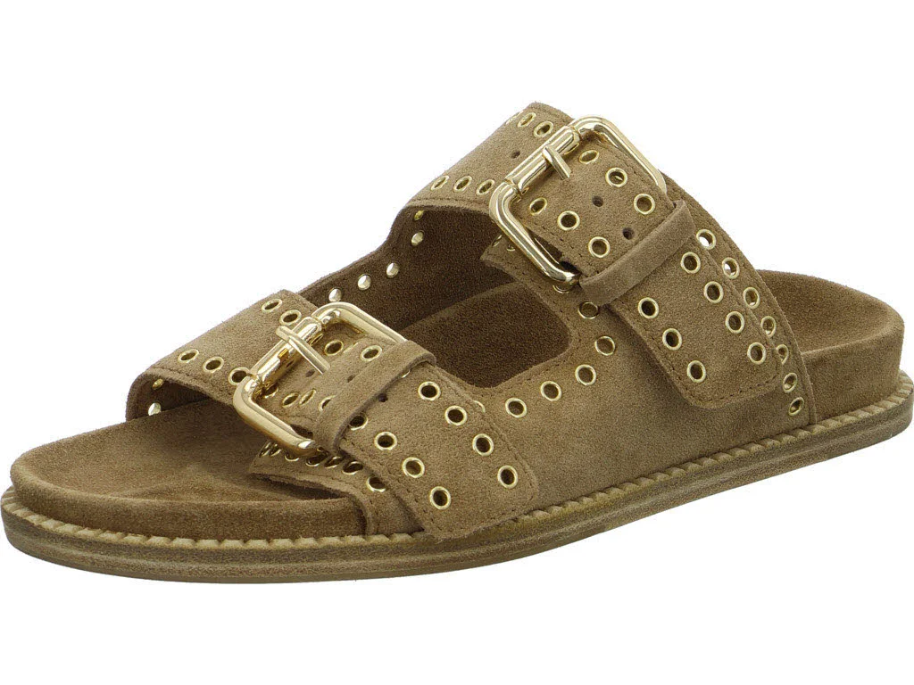 Kennel & Schmenger Damen Pantoletten 136100-0120-2120 Mimi golden brown/gold normal