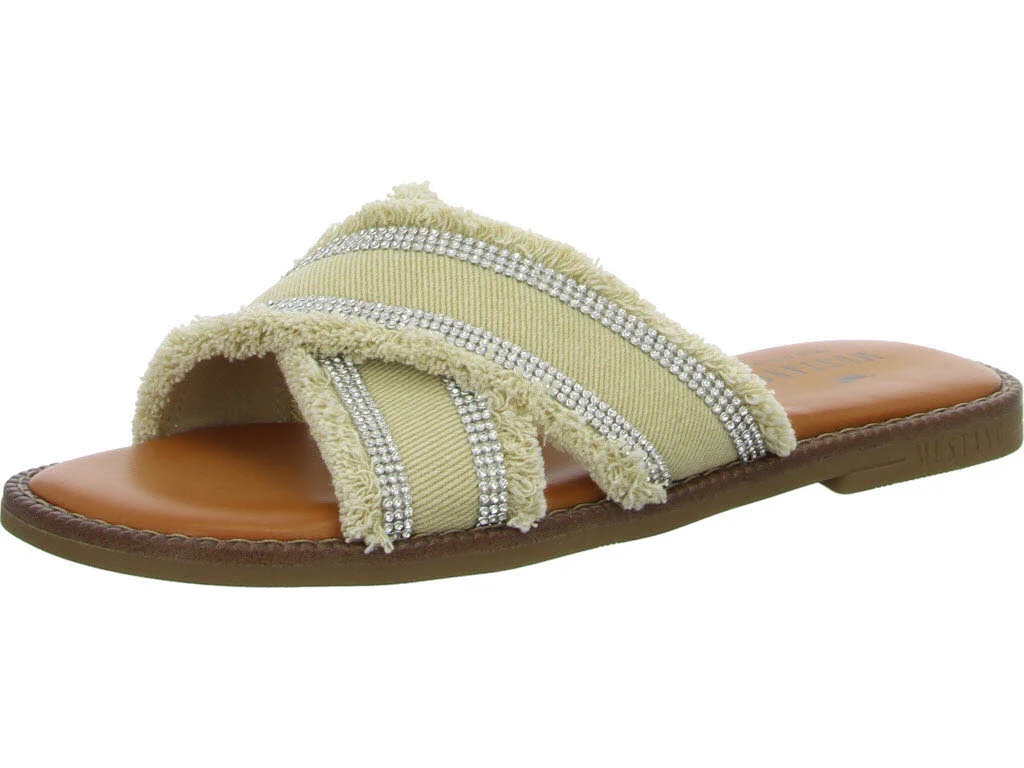 Mustang Damen Pantoletten 1519705-429 1519705 jeansbeige normal