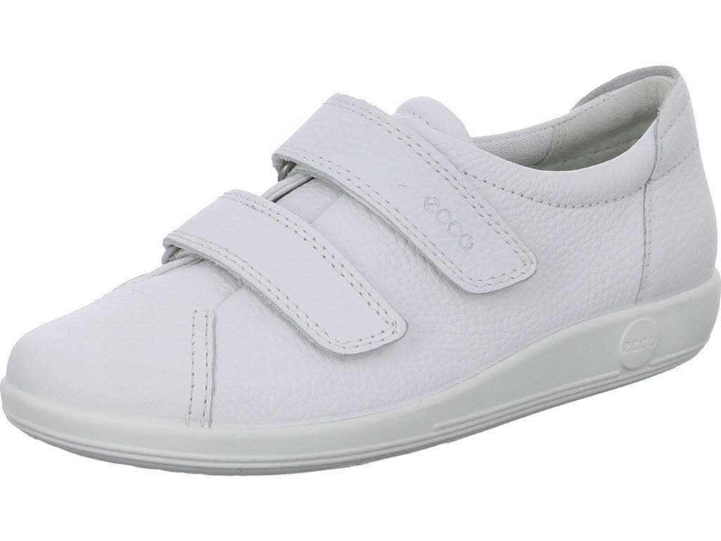 Ecco Damen Slipper 206513/01002 Soft 2.0 W 2-strap LEA BRIGHT WHITE