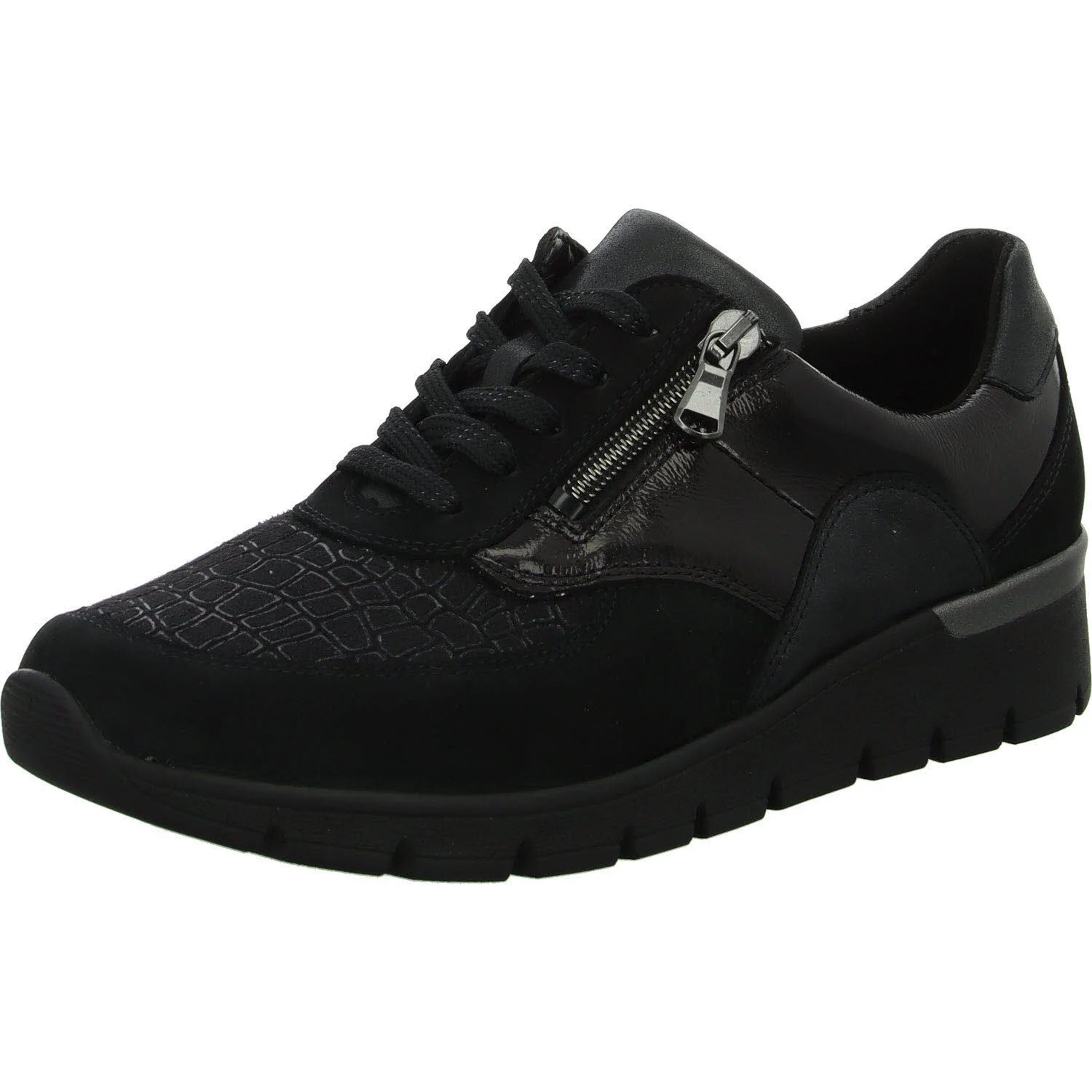 Element 2 von 8 (Bild) – Waldläufer Damen Schnürschuhe 626K02-413 K-Ramona schwarz K (extra weit)