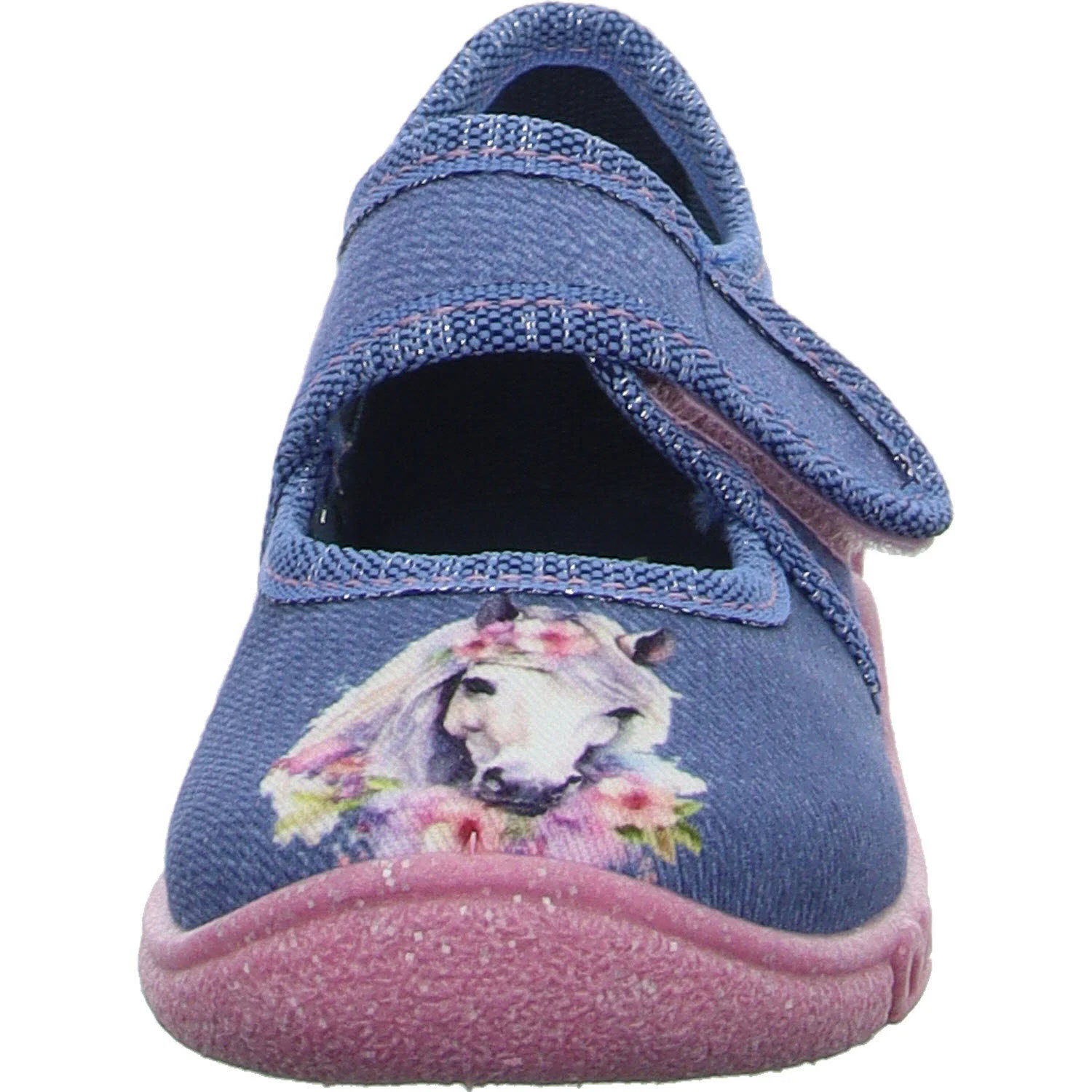 Superfit Kinder Hausschuhe 1-800288-8060 Belinda blau WMS mittel