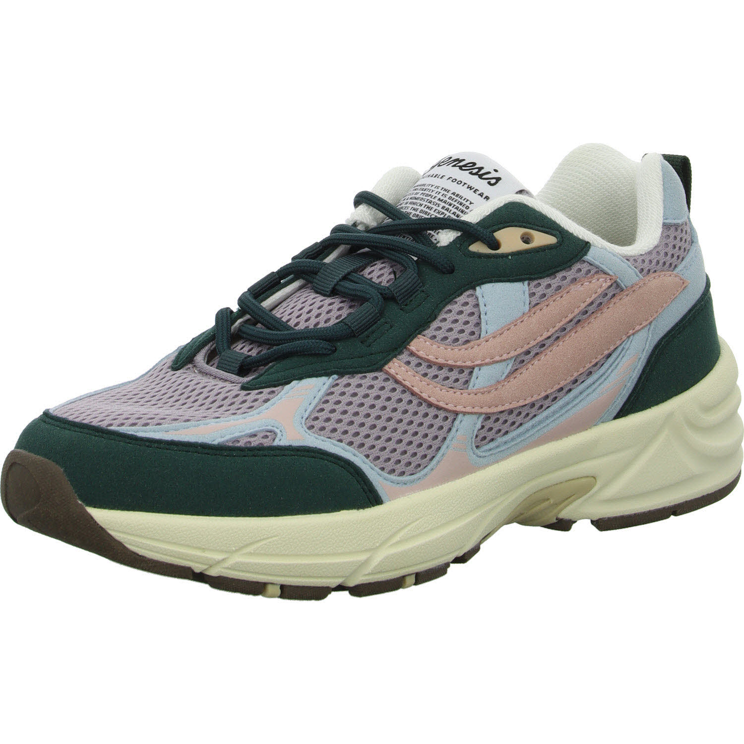 Genesis Damen Schnürschuhe 1005967 G-Eco`99 Multi Colour teal/sky/old rose normal