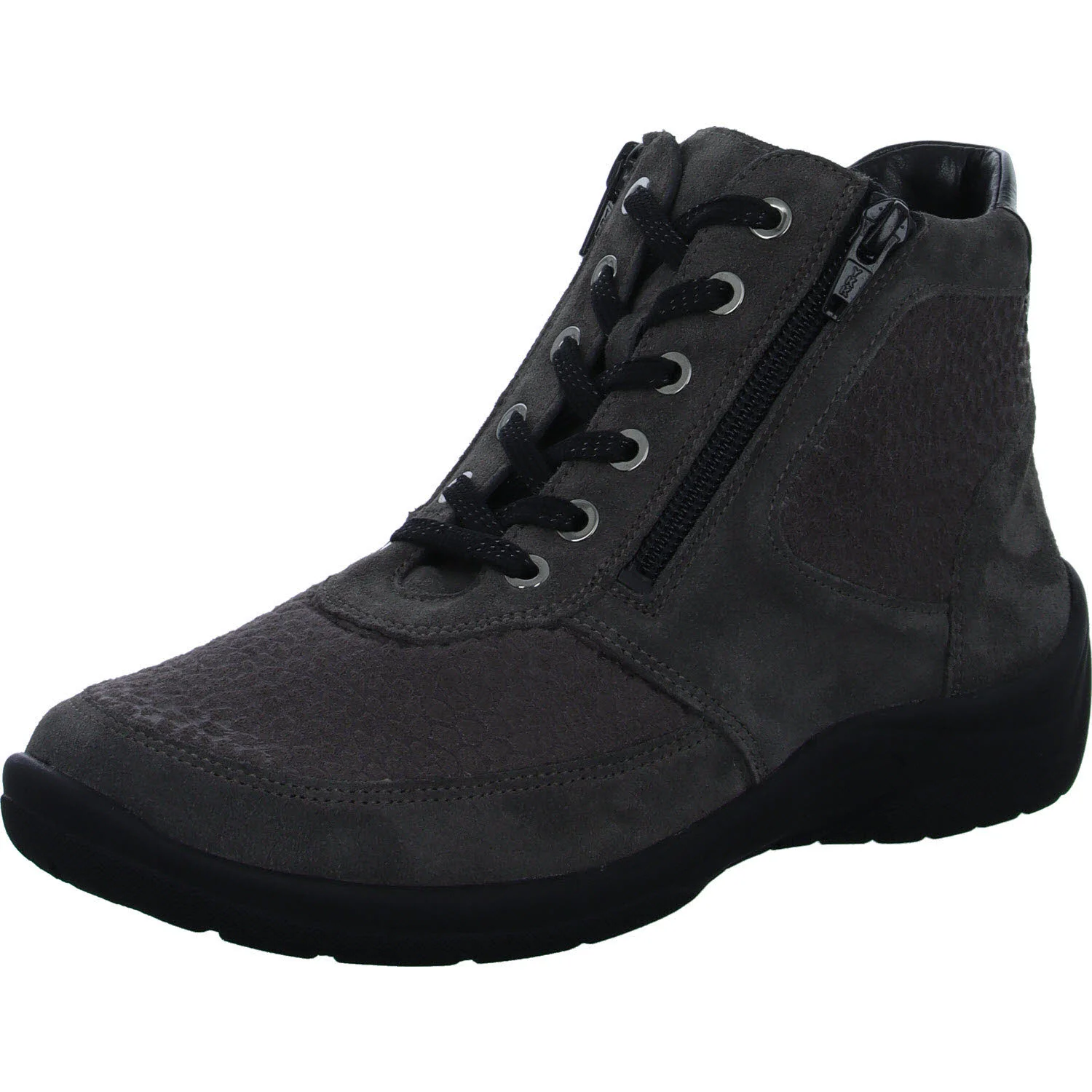 Element 2 von 8 (Bild) – Waldläufer Damen Schnürstiefel 312H82-317/190 Hesna MOUSE CARBON H (weit)