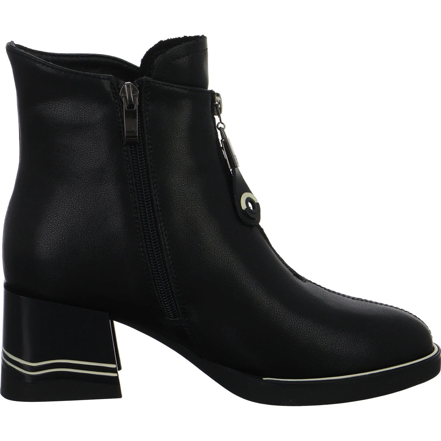 2go Fashion Damen Stiefeletten 8246501-91 8246501 schwarz/weiss normal