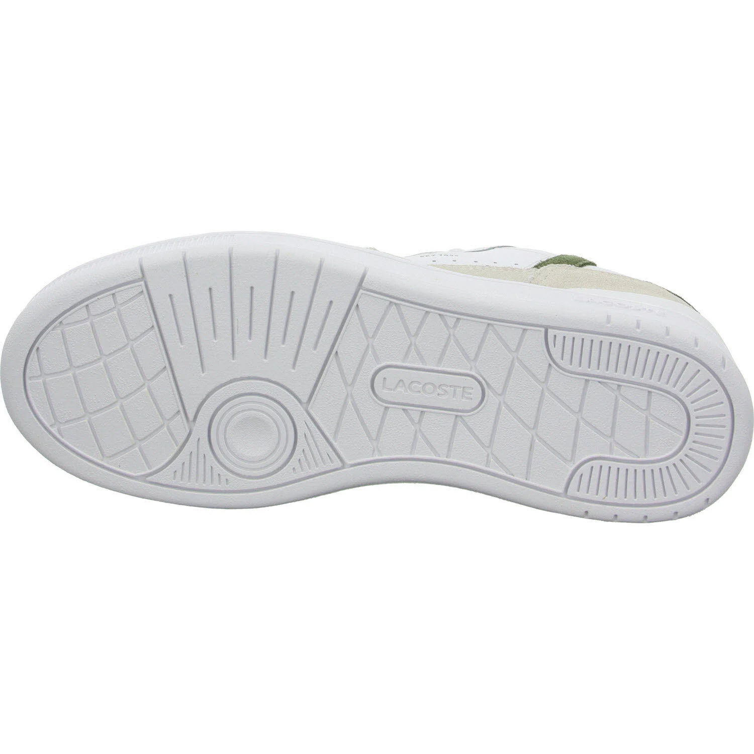 Lacoste Herren Schnürschuhe 51SMA0168_2H4 Men's T-Clip Set Sneakers white/khaki normal