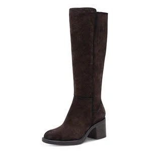 Tamaris Damen Langschaftstiefel 1-25531-47-304 1-25531-47 mocca normal