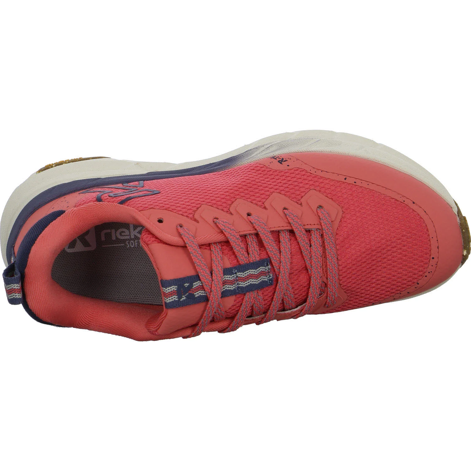 Rieker Damen Schnürschuhe W4501-33 W4501 coral/coral/seablue G 1/2 (weit)