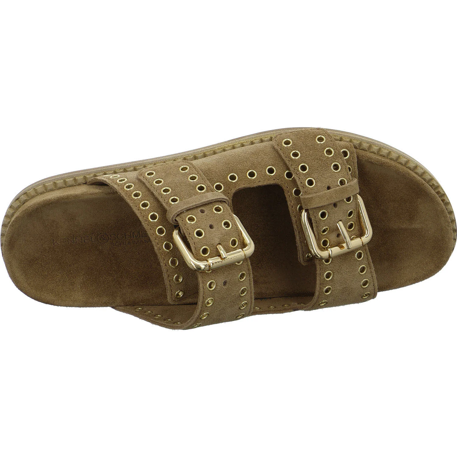Kennel & Schmenger Damen Pantoletten 136100-0120-2120 Mimi golden brown/gold normal