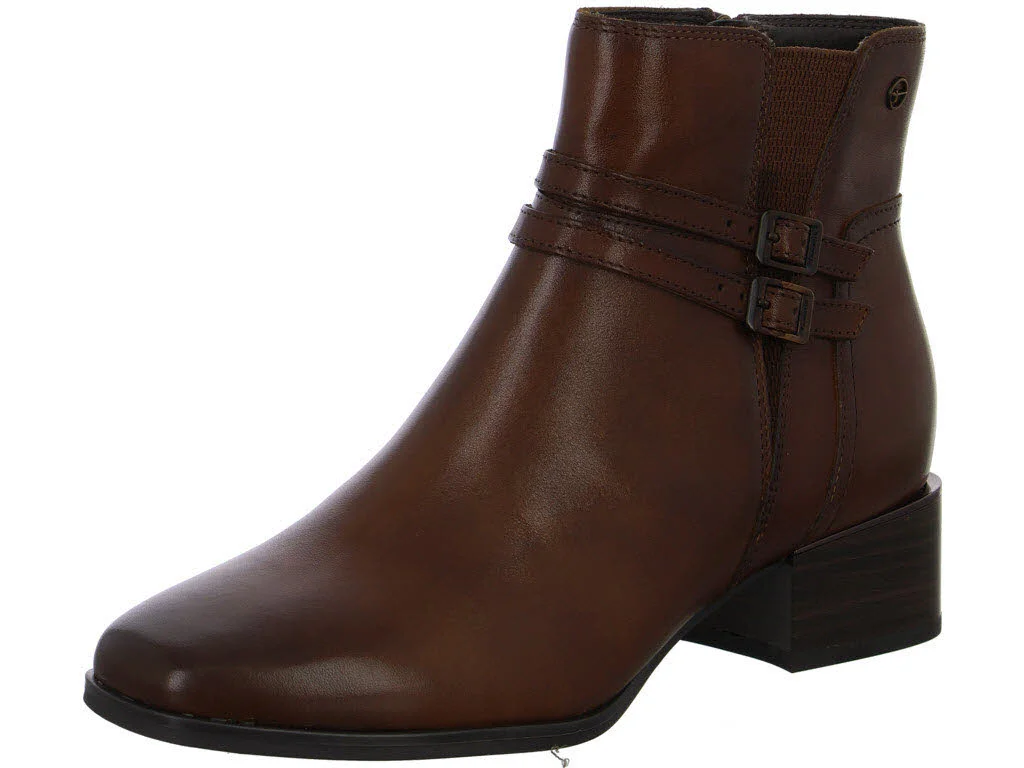 Tamaris Comfort Damen Stiefeletten 8-85309-47-305 8-85309-47 cognac weit
