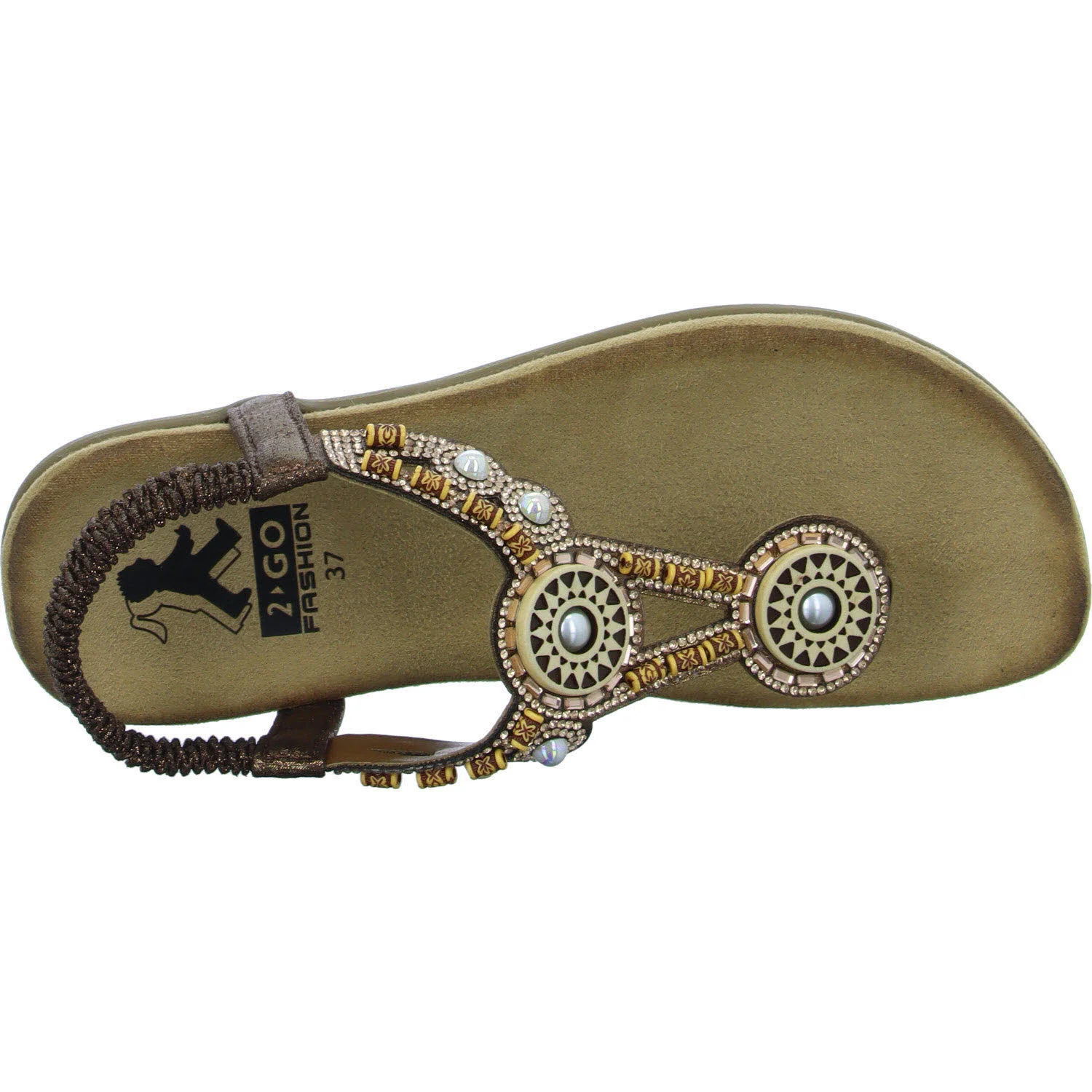 2go Fashion Damen Sandalen 8018823-221 8018823 bronze normal
