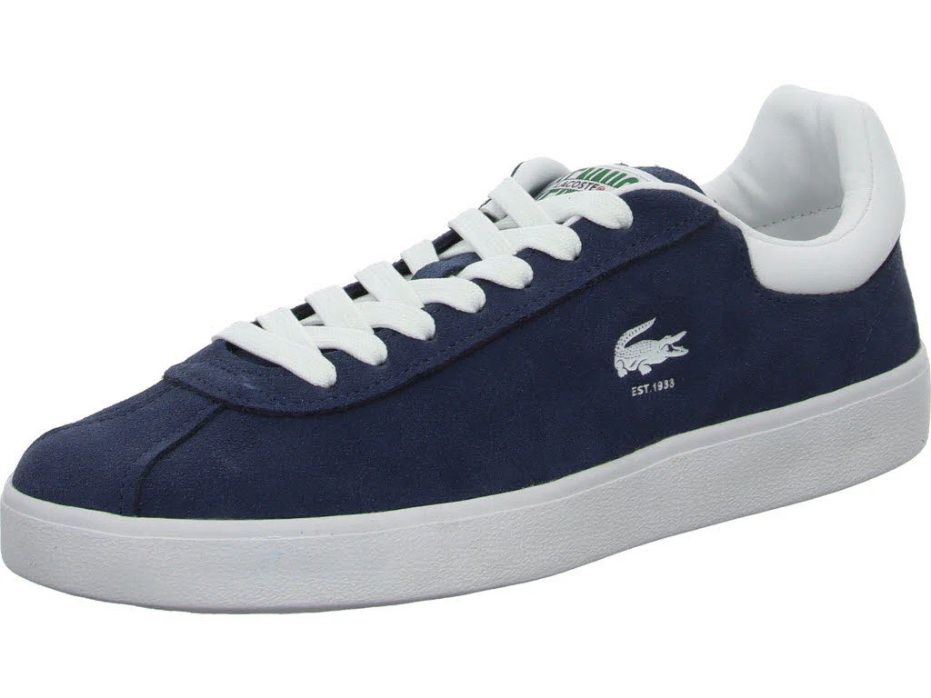 Lacoste Herren Schnürschuhe 46SMA0065_092 Men's Baseshot navy/white normal
