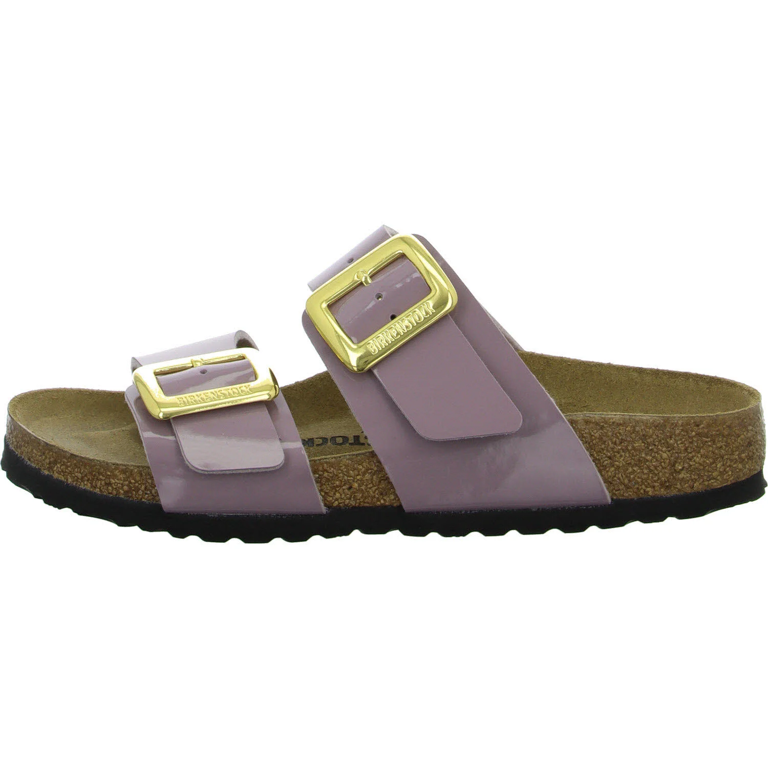 Element 6 von 8 (Bild) – BIRKENSTOCK Pantoletten 1029473 Sydney Cushion Buckle patent faded purple schmal