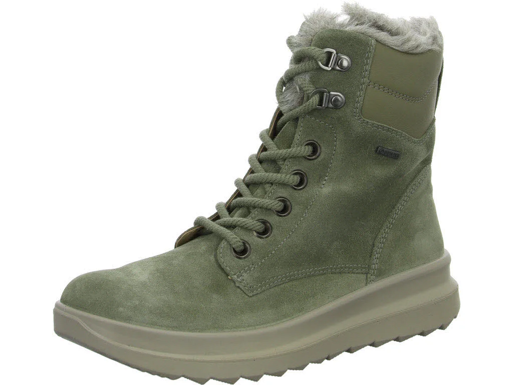 Legero Damen Schnürstiefel warm 2-000351-7520 Dreamer pino (hellgrün) H (weit)