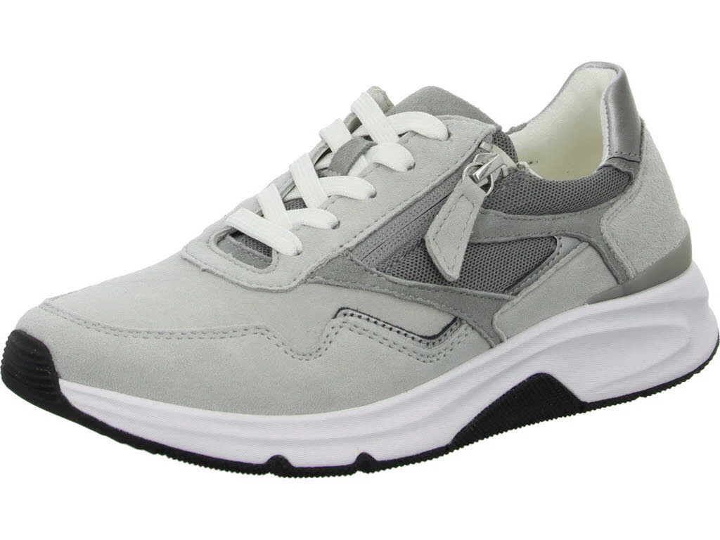 Gabor Rollingsoft Damen Schnürschuhe 86.896.49 86.896 lightgrey/steel G (normal)