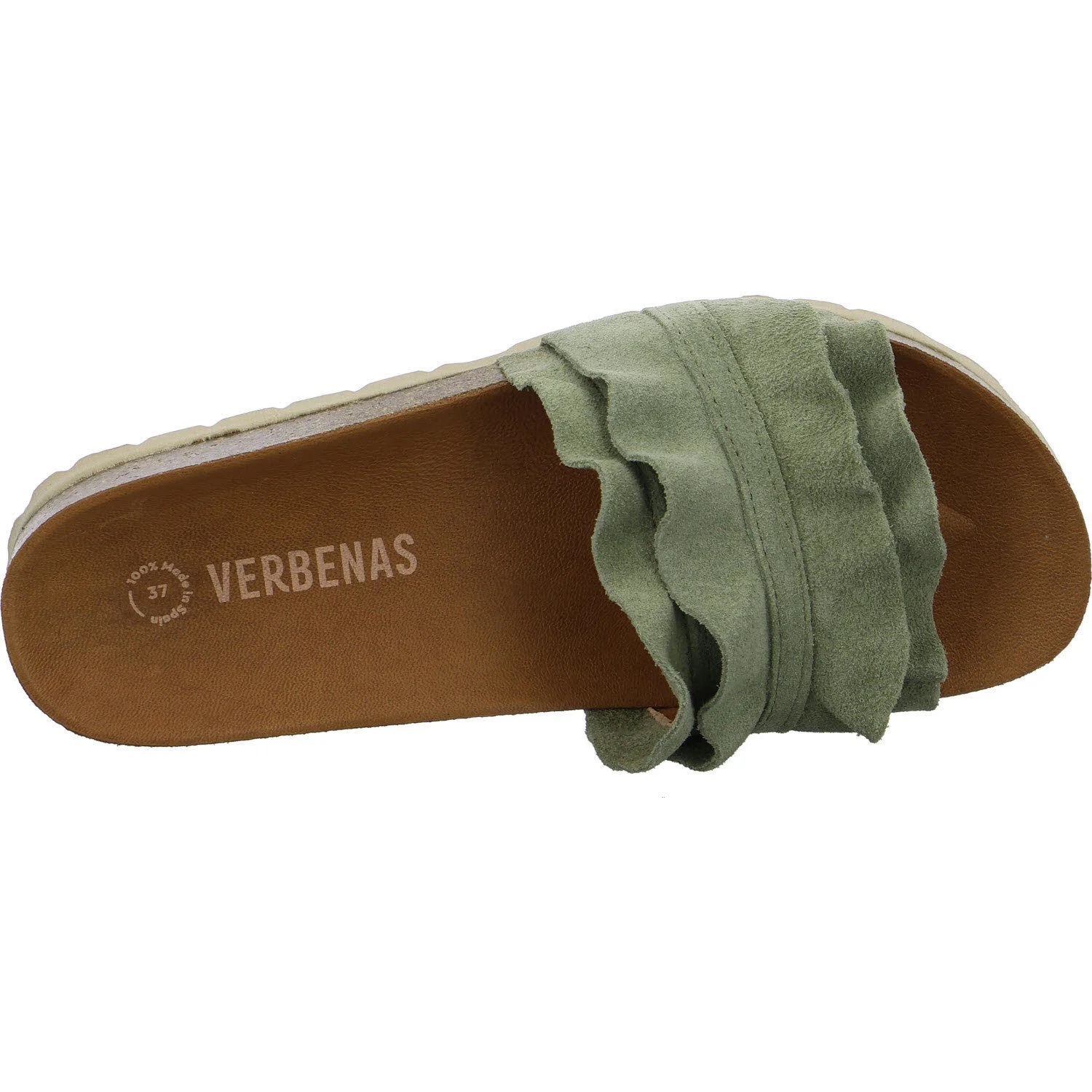 Verbenas Damen Pantoletten 3300620220 076 ROCIO SERRAJE VOLANTE bosco normal