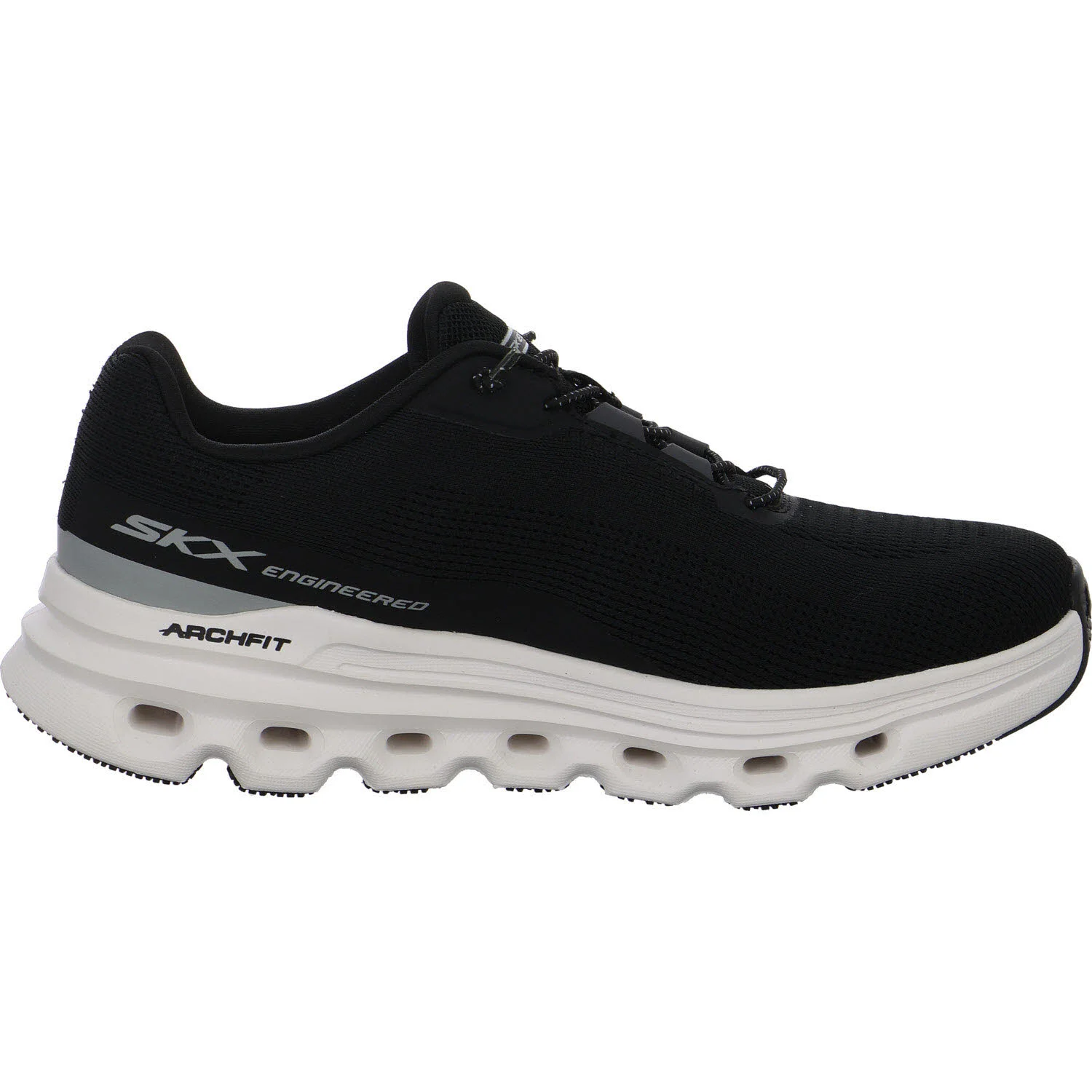 Skechers Damen Slipper 129802 BKW Go Run Glide-Step Arch Fi - Casion black/white normal
