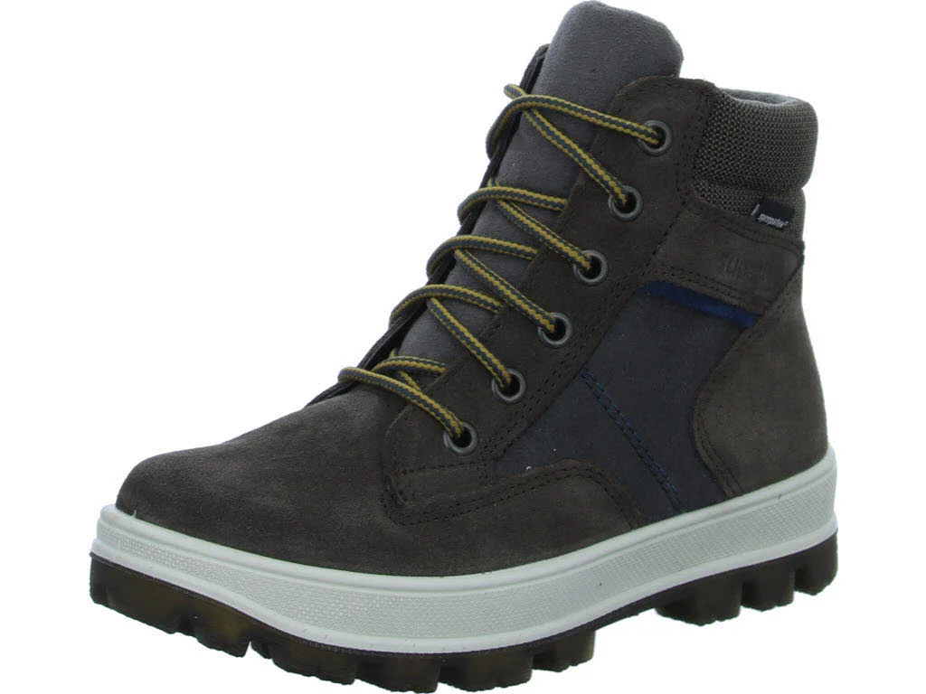 Element 1 von 8 (Bild) – Superfit Kinder Schnürstiefel 1-800476-3000 Tedd braun/blau WMS weit
