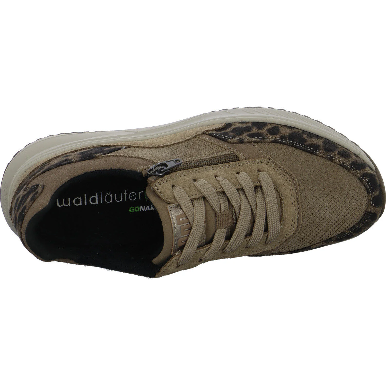 Waldläufer Damen Schnürschuhe 514001-109/504 H-Macie havanna beige H (weit)