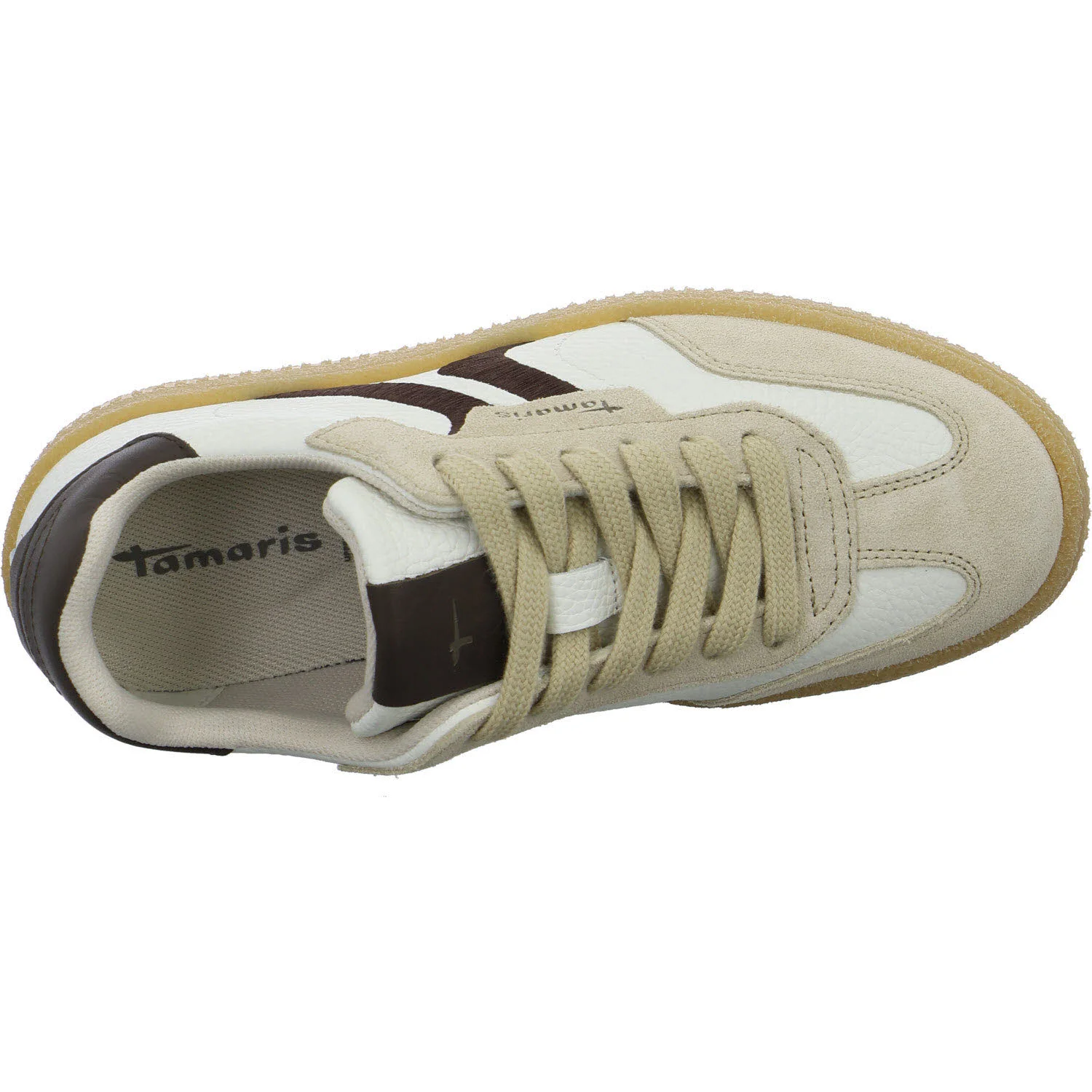 Tamaris Damen Schnürschuhe 1-23723-44/147 1-23723-44 offwhite comb normal