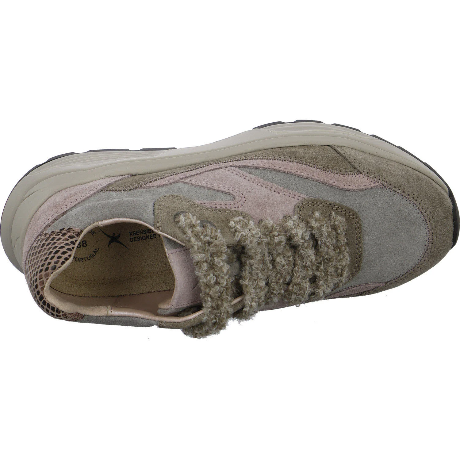 Xsensible Damen Schnürschuhe 33014.4/530-G Liberty taupe combi G (normal)