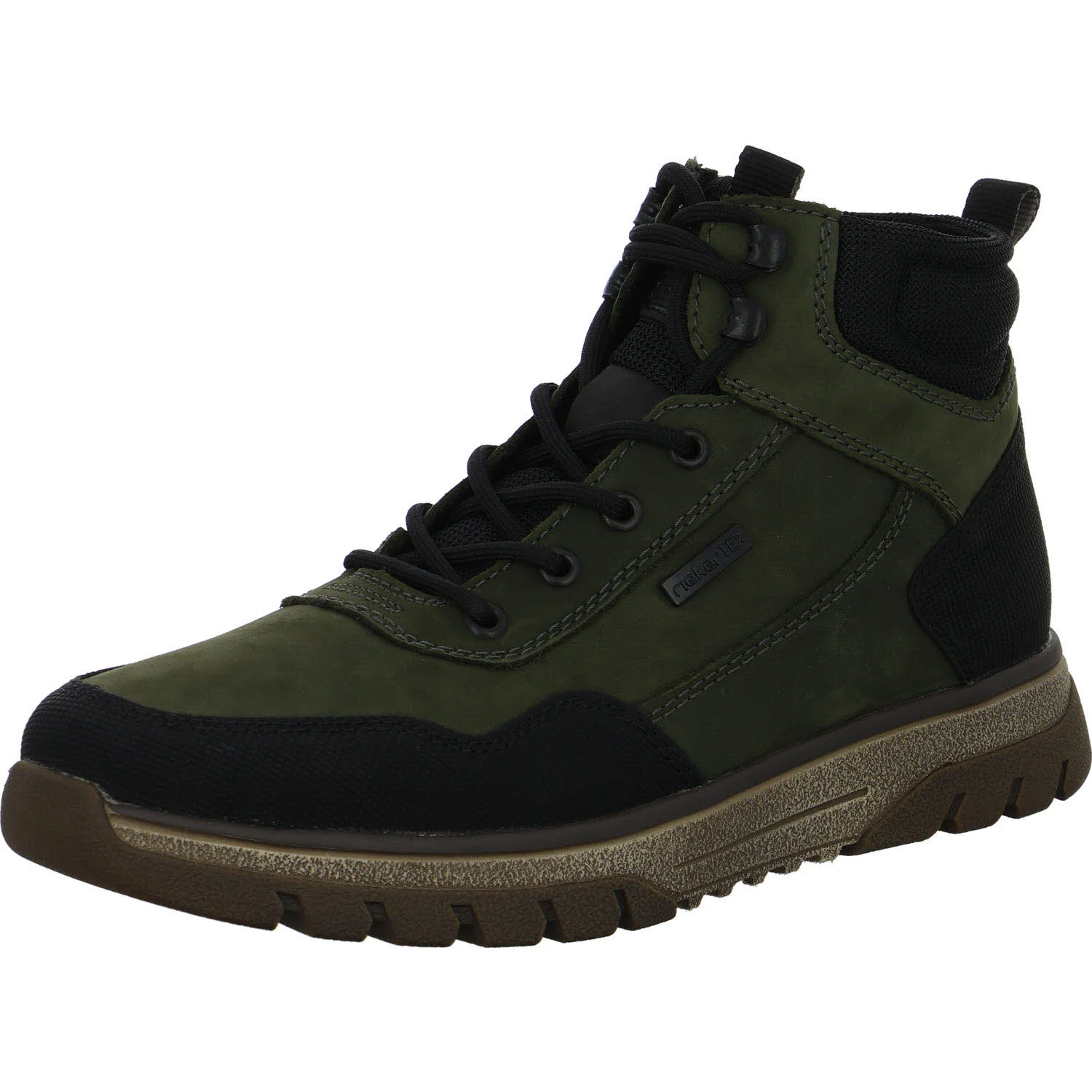 Rieker Herren Schnürstiefel warm B9310-54 B9310 schwarz/moor/schwarz/schwarz H (extra weit)