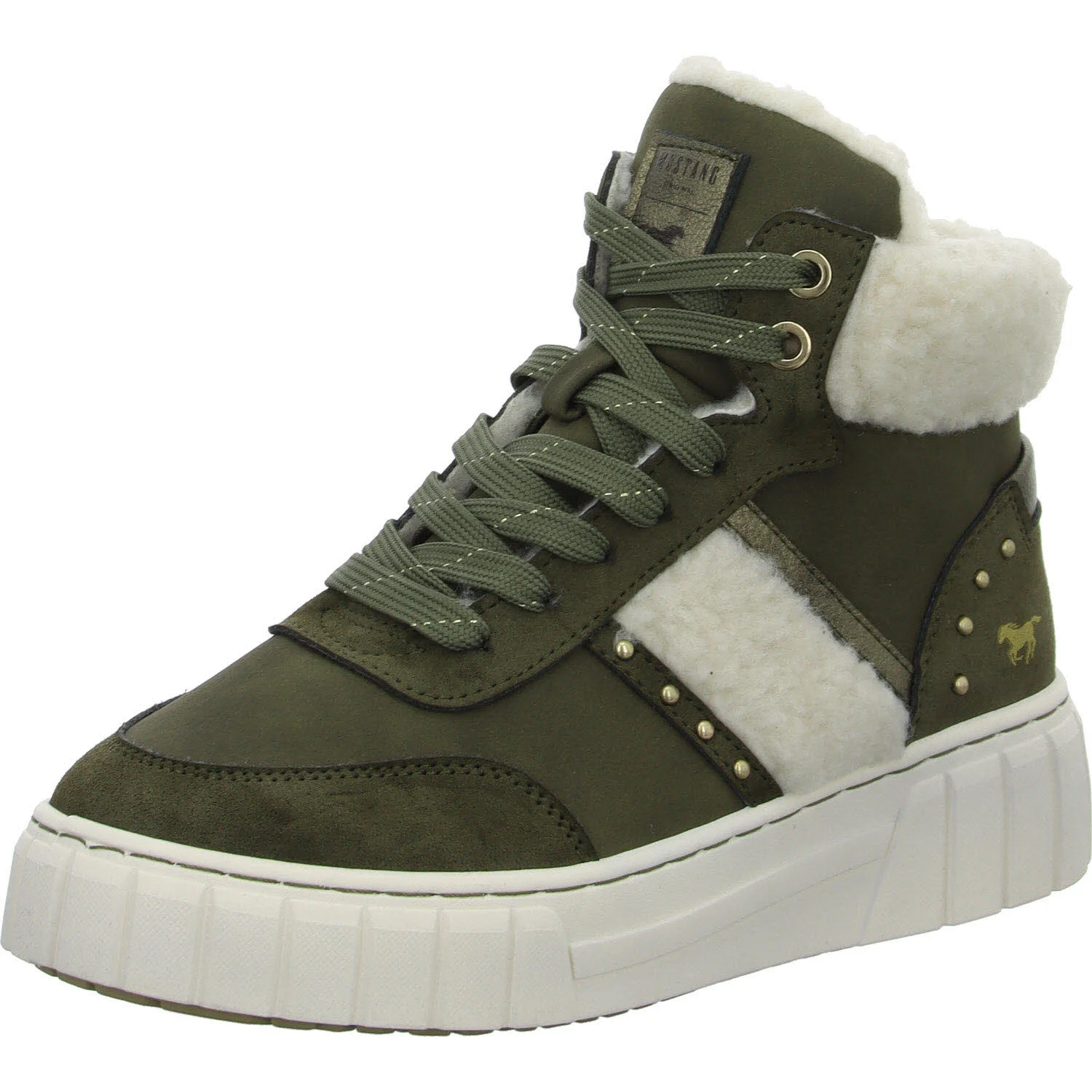 Mustang Damen Schnürstiefel warm 1446607-770 1446607 military normal