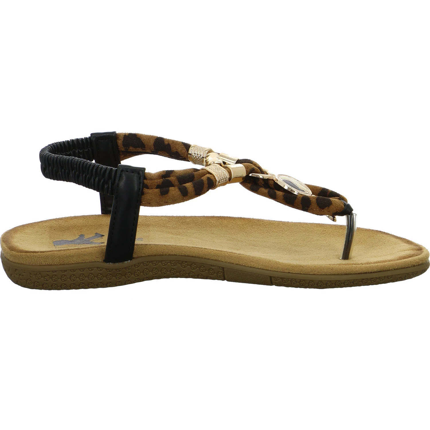 2go Fashion Damen Sandalen 8018805-997 8018805 schwarz/leo normal