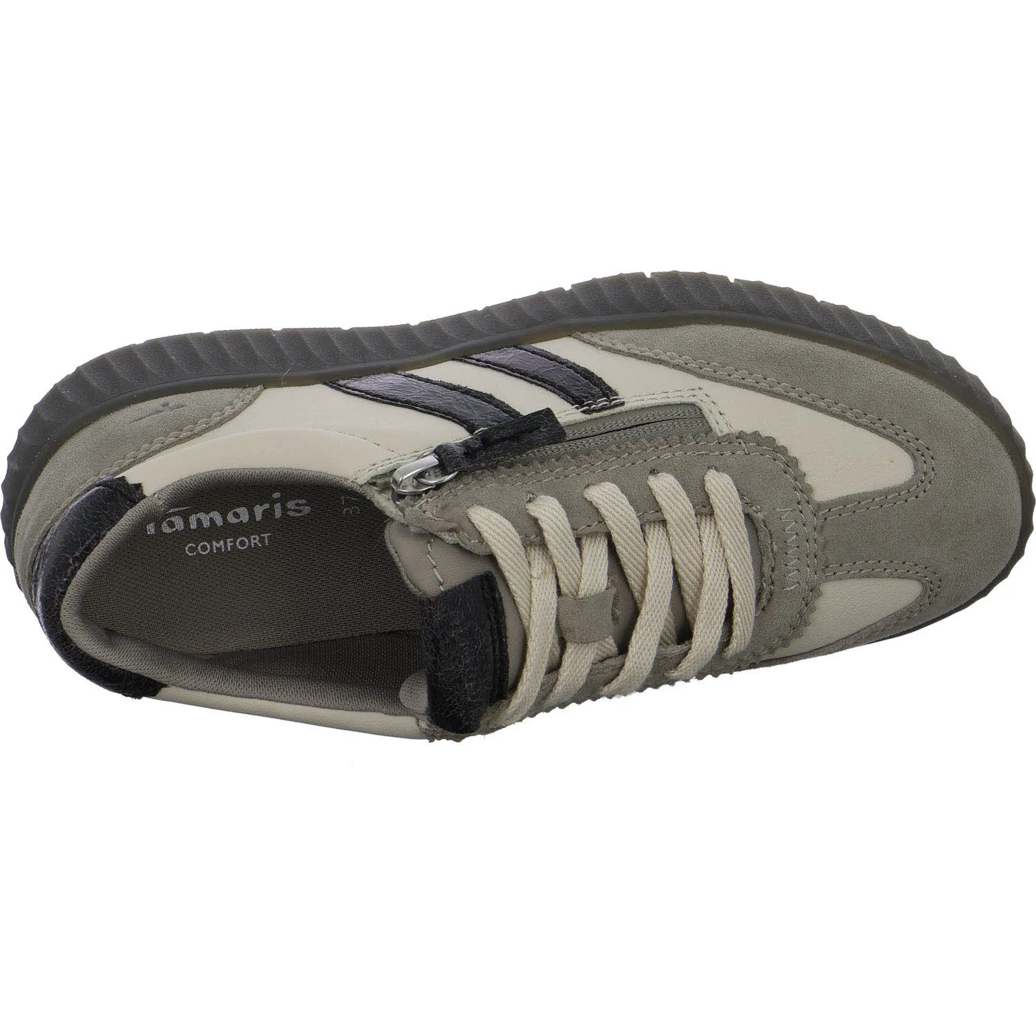 Tamaris Comfort Damen Schnürschuhe 8-83729-45-204 8-83729-45 lt grey weit