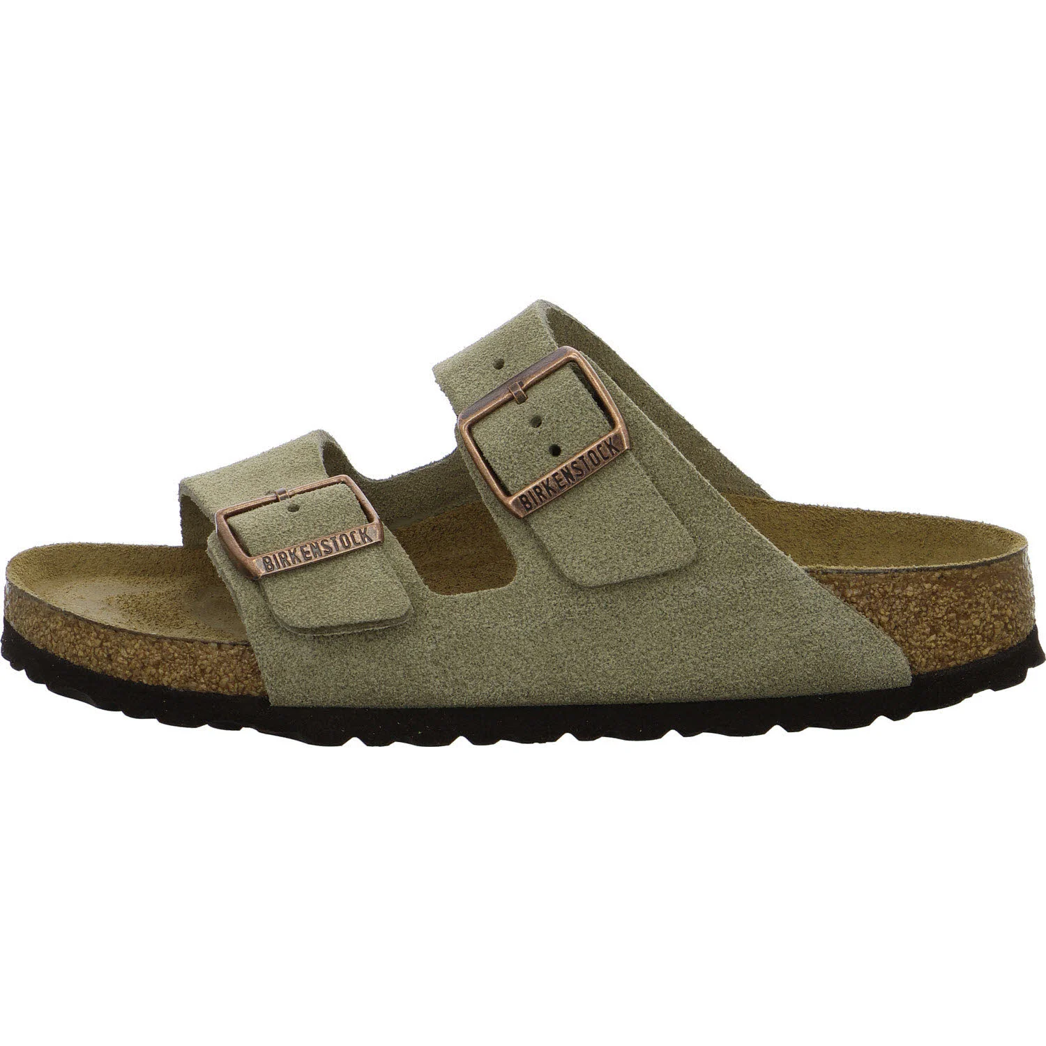 Element 6 von 8 (Bild) – BIRKENSTOCK Pantoletten 951303 Arizona Soft Footbed taupe schmal