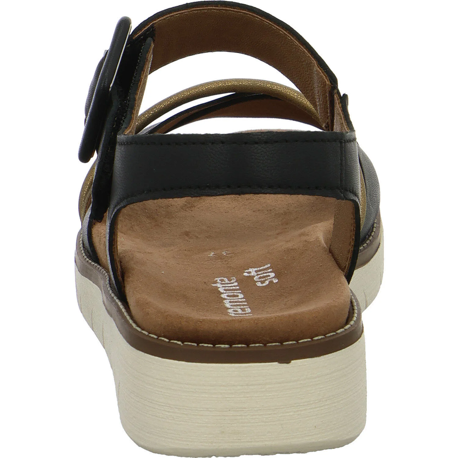 Remonte Damen Sandalen D2043-03 D2043 schwarz/antique/natu F 1/2 (normal)