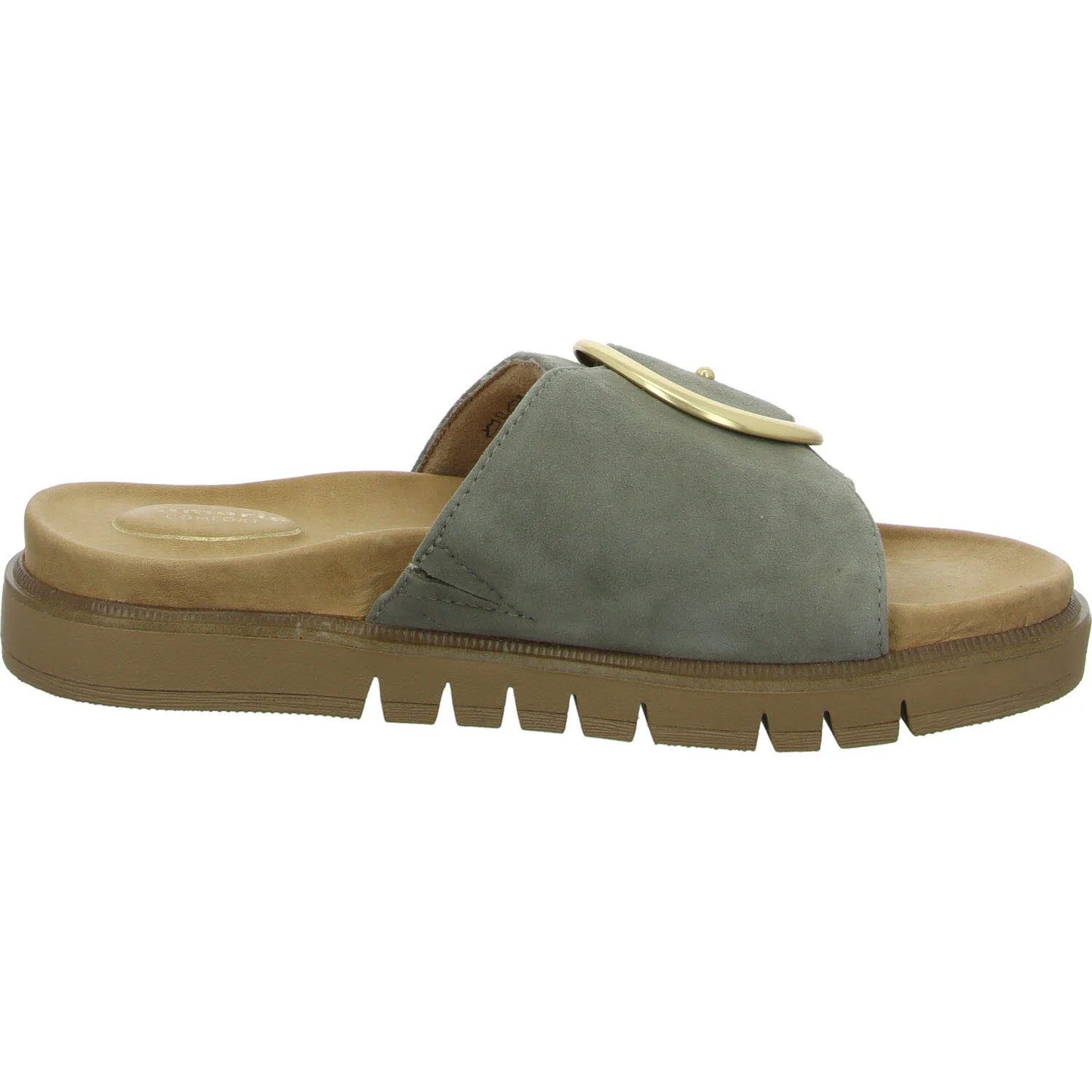 Tamaris Comfort Damen Pantoletten 8-87106-42/701 8-87106-42 sage normal