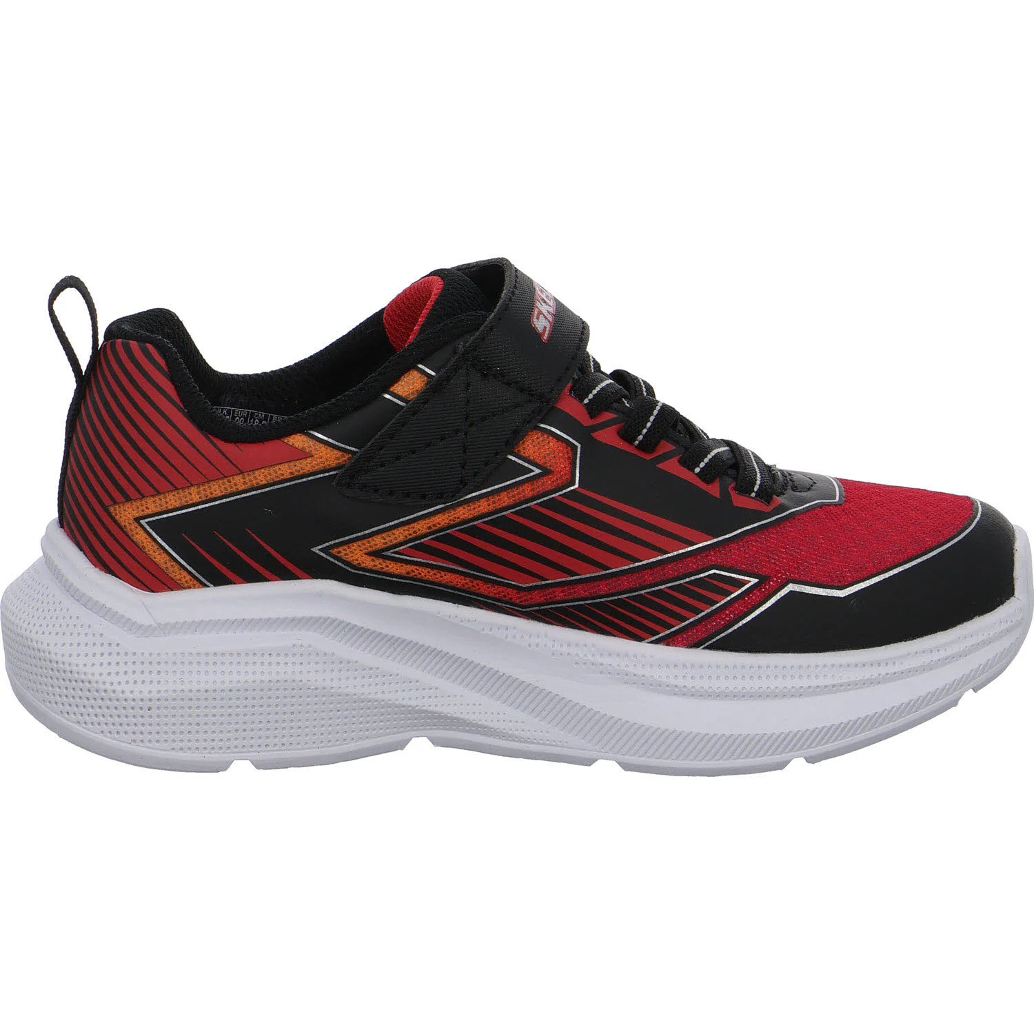 Skechers Kinderschuh zum Schlupfen 404127L BKRD Microspec Velocity - Grid-Drift black/red normal