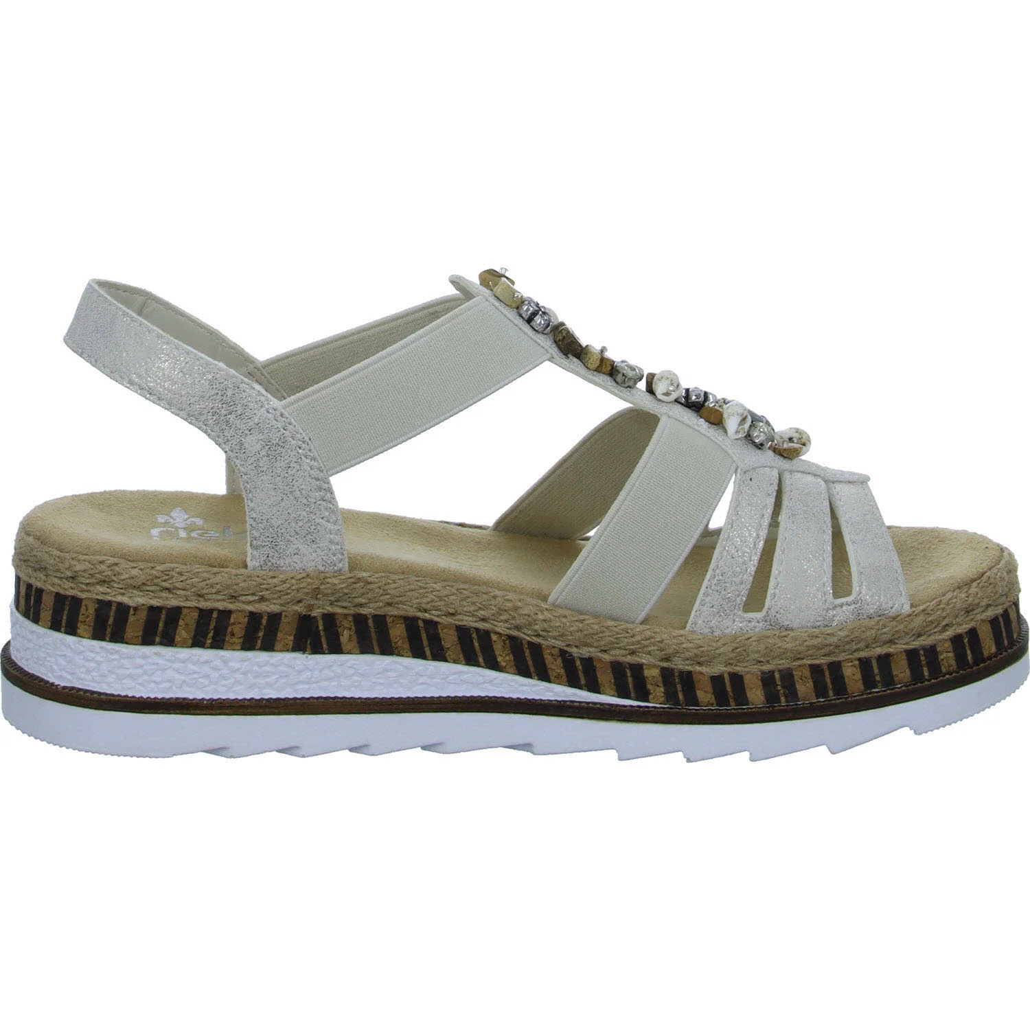 Element 7 von 8 (Bild) – Rieker Damen Sandalen V7949-90 V7949 beige-gold E 1/2 (schmal)