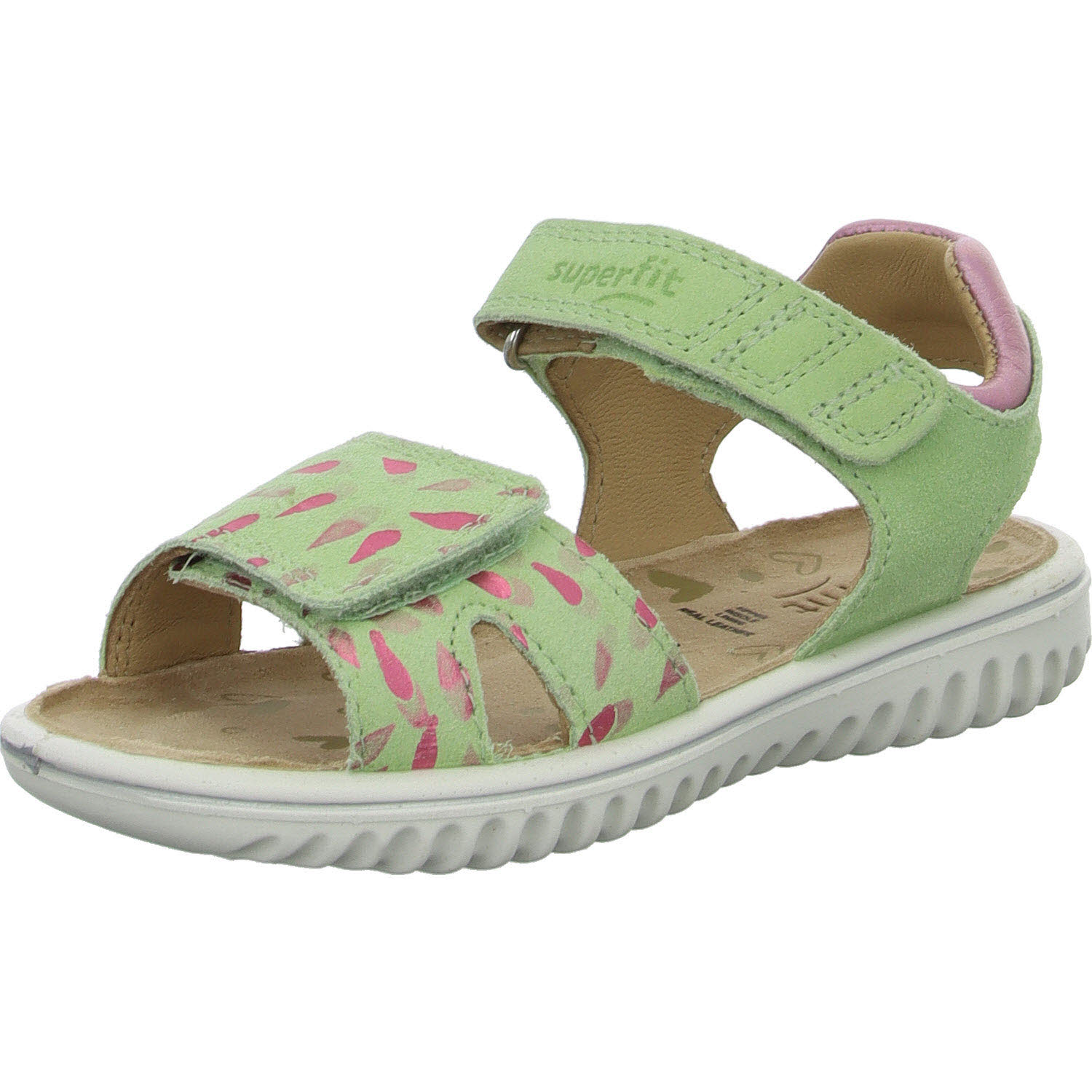 Element 2 von 8 (Bild) – Superfit Kinder Sandalen 1-609004-7520 Sparkle hellgrün/pink WMS mittel