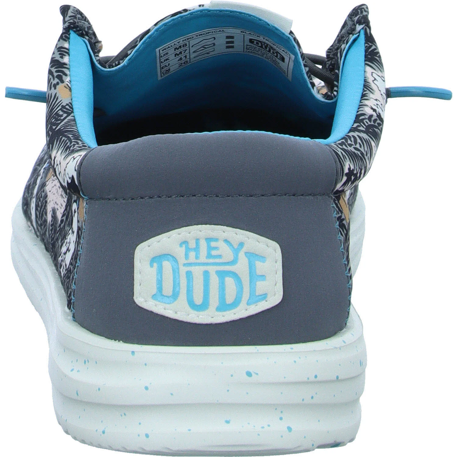 Element 4 von 8 (Bild) – heydude Herren Slipper HD40702-0HI Wally H2O Tropical Black Tropical weit
