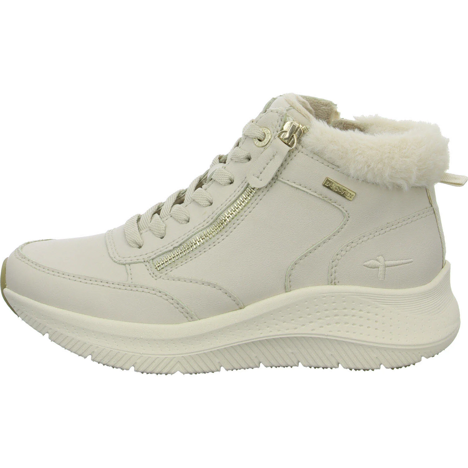 Tamaris Comfort Damen Schnürstiefel warm 8-85200-45-411 8-85200-45 ivory weit