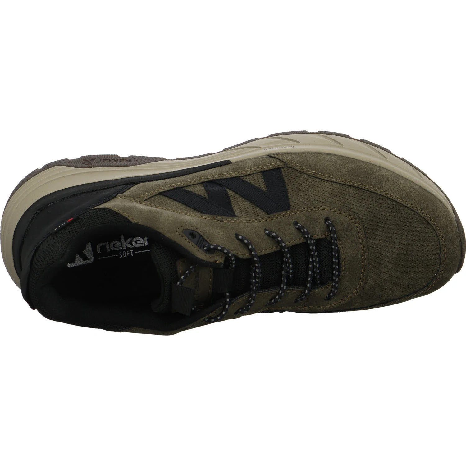 Rieker Herren Slipper 06155-25 06155 kaffee/schwarz/schwarz H (extra weit)