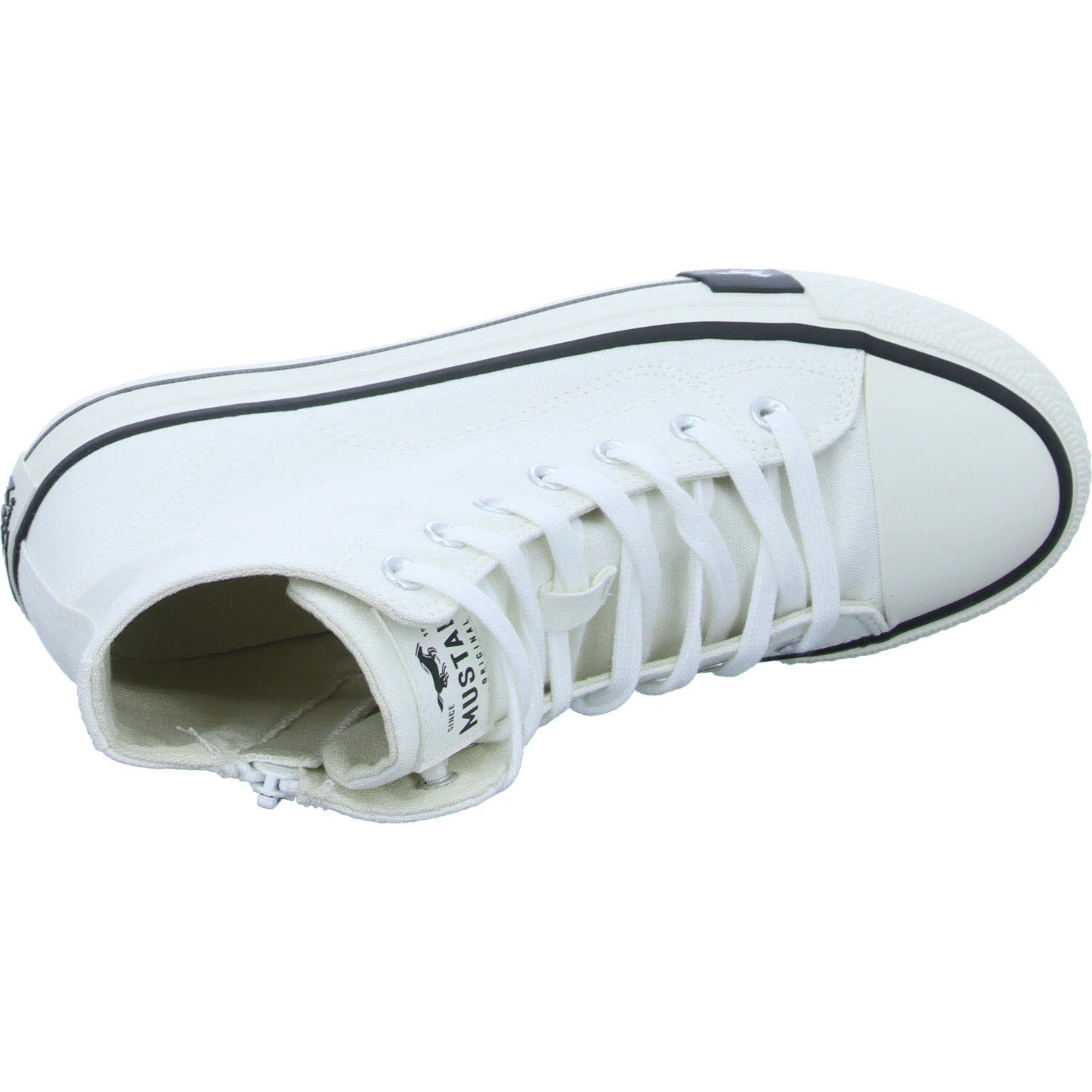 Mustang Damen Schnürstiefel 1482301-1 1482301 weiß normal